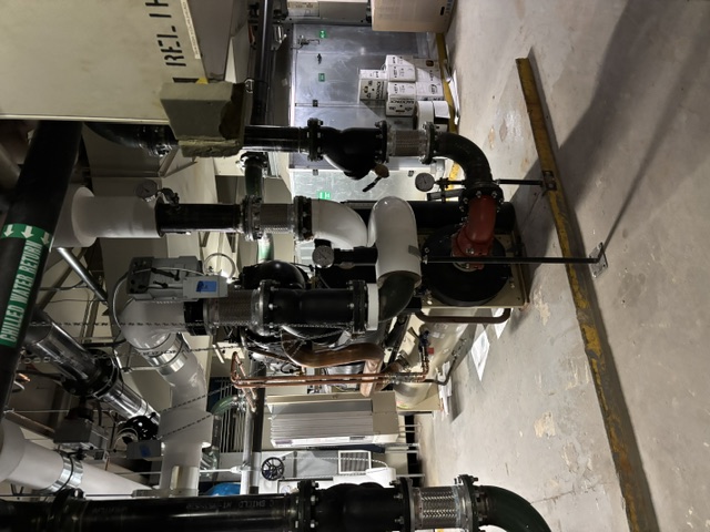 Chiller equipment at the J. Caleb Boggs Federal Building in Wilmington, Delaware